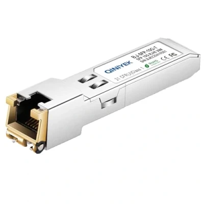 Immagine di QINIYEK Modulo da SFP+ a RJ45, ricetrasmettitore mini Gbic 10Gbase T compatibile con Cisco SFP 10G S, Meraki, Ubiquiti UniFi UF RJ45 10G, Fortinet, TP Link TL SM5310 e altri