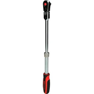 Immagine di KS TOOLS 914.3820 Cricchetto reversibile 72 10 (3/8&quot;) con giunto angolare Acciaio al cromo vanadio