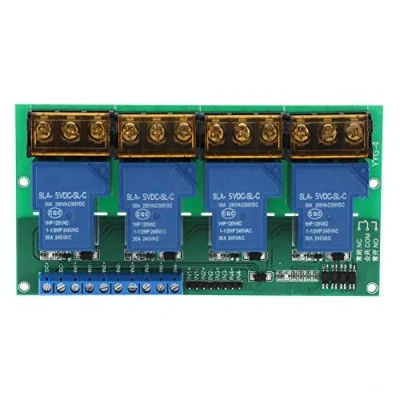 Immagine di Scheda di espansione modulo relè a 4 canali 30A per DSP AVR PIC ARM, DC 5V