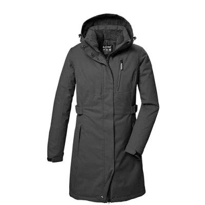Immagine di killtec Donna Parka funzionale con cappuccio senza zip KOW 303 WMN PRK, anthrazitmelange, 42, 41815 000