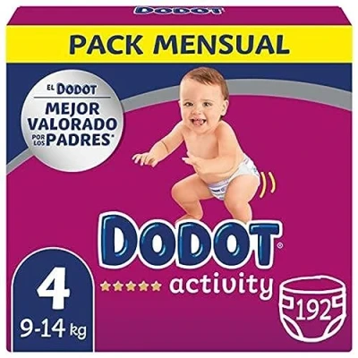 Immagine di Dodot pannolini per bambini Activity Taglia 4 (9 14 kg), 192 con vestibilità più resistente