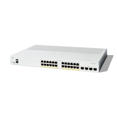 Immagine di Cisco Catalyst 1300 24P 4X Managed Switch, 24 porte GE, PoE, 4 SFP+ 10GE, protezione limitata a vita (C1300 4X)