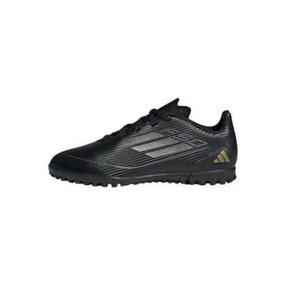 Immagine di adidas Performance F50 CLUB TF Unisex Scarpe da calcetto con tacchetti per bambini, Taglia: 30.5, Core black/iron metallic/gold metallic Sintetico