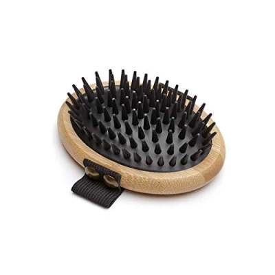 Immagine di Mikki Spazzola da Palmo Massaggiante per La Muta, Pelo Corto E Medio, Cani Gatti, Realizzato con bambù Sostenibile, Toelettatura Delicata 80 g
