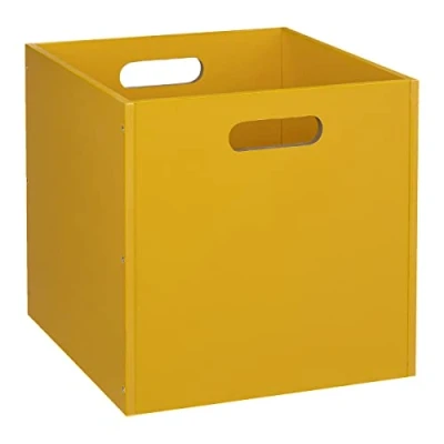 Immagine di 5 Five simply smart Scatola portaoggetti in Legno, 31 x cm, Colore: Giallo Senape, cm