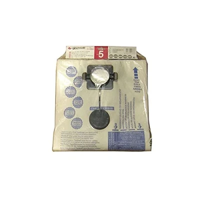 Immagine di Gisowatt 83 142B0K Confezione 5 Sacchi Filtro Carta Verticale per Techno Cleaner 30/35 wet&amp;dry e Industrial 30