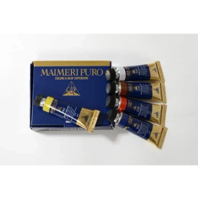 Immagine di MAIMERI colori a Olio Linea Puro Set in cartone 5 Tubi da 20ml primari