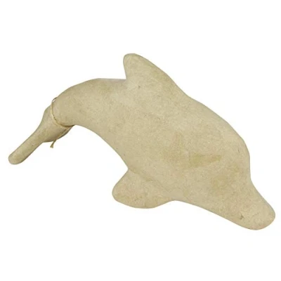 Immagine di Decopatch SA132O 1 supporto in cartapesta marrone 29,5x10x15,5 cm, Delfino