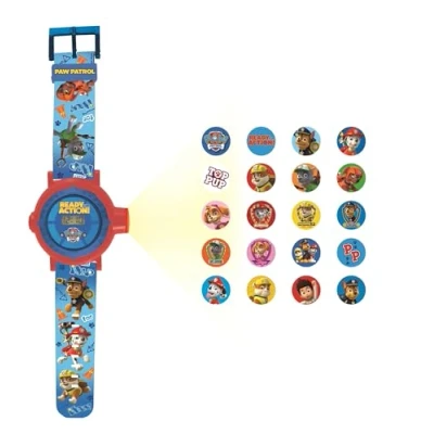 Immagine di Lexibook Paw Patrol La Squadra dei Cuccioli Schermo Digitale per Orologio a proiezione regolabile 20 Immagini Chase, Marshall, Skye, Rocky, Rubble Zuma DMW050PA