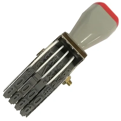 Immagine di WANLIAN Timbro numerico regolabile,Timbri di gomma numerati personalizzati,Inchiostrazione separata,Dimensione stampa 18 x 7 mm,Timbro numerato nero