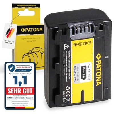 Immagine di PATONA Batteria Ricambio per Sony NP FH50 FP30 FP50 FP51 FP60 FP61 FP70 FP71 FP90 FP91 FH30 FH40 FH60 FH70 FH100 Batterie