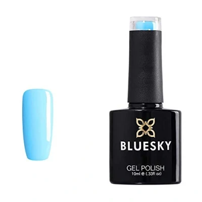 Immagine di Bluesky Smalto Per Unghie Gel, Pacific Blue, Neon19, 10Ml (Per Lampade Uv E Led) 10 Ml