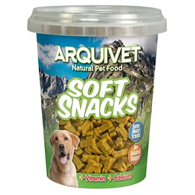 Immagine di ARQUIVET Soft Snacks Ossi piccoli di pollo 300 gr Snack per cani a forma osso Alimento complementare