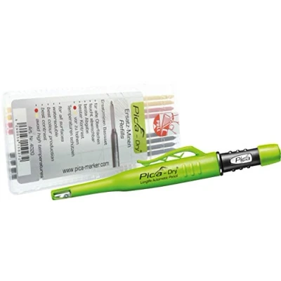 Immagine di Pica 4099101 94102 Dry Longlife, penna automatica, include 8 ricariche, Set base, 2 pezzi