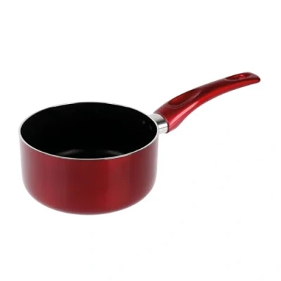 Immagine di Sitram 713668 Casseruola in alluminio pressato CARMIN Ø16, H7,5 cm, colore rosso lucido, rivestimento antiaderente Whitford Xylan a 2 strati senza PFOA, manico termoresistente, tutti i fornelli
