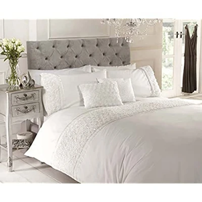 Immagine di Rapport Duvet Quilt Copripiumino Completo, Cotone e Poliestere, Colore Cream, Doppio