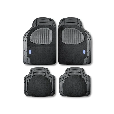 Immagine di Goodyear GOD9024 Set tappetino PVC, Gomma con anima di tessuto anteriore e posteriore nero Adattabilità universale