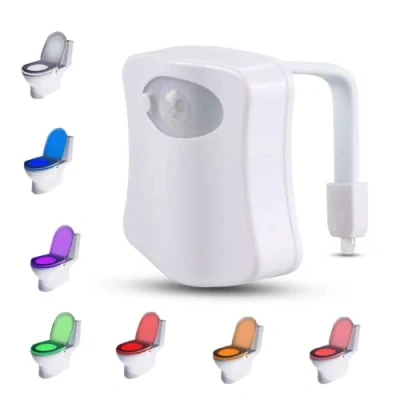 Immagine di PARENCE. Lampada LED per WC/Luce con sensore di movimento WC e bagno/Luce notturna 8 colori diversi