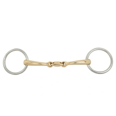 Immagine di BR Contatto morbido a doppio anello piatto rotto 12 mm Ø 50 Silber / gold Giallo