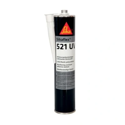 Immagine di Sika Sikaflex 521 UV, Nero Sigillante resistente agli agenti atmosferici Per interno ed esterni Privo di isocianati 300ml
