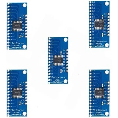 Immagine di ICQUANZX 5Pcs modulo preciso CMOS CM74HC4067 di breakout digitale analogico multiplexer per Arduino