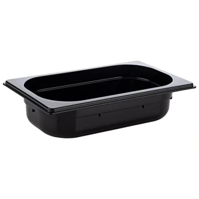 Immagine di APS 82072 GN 1/4 Contenitore Gastronorm, in policarbonato, dimensioni 264 x 162 mm/altezza 65 mm/volume 1,7 litri, nero