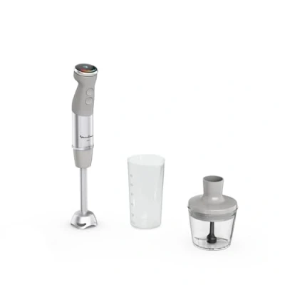 Immagine di Moulinex Quickchef+, Frullatore a Immersione, Tecnologia con Lame Powelix, 1000 W, Modalità Silenziosa, 20 Velocità, Turbo, DD672B