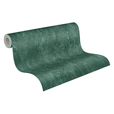 Immagine di A.S. Création Carta da parati in tessuto non arrugginito 10,05 m x 0,53 m, verde, made Germany 380444 38044 4