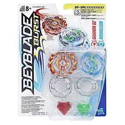 Immagine di Hasbro BEY BLADE C2358EL2 Burst Evolution Gainon G2 e Doomscizor, confezione doppia