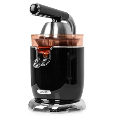 Immagine di Duronic JE605 Spremiagrumi elettrico 600W, Estrattore inox 400ml, con leva e filtro regolabile, Spremitore per agrumi 2 coni, succo di arancia limone lime pompelmo