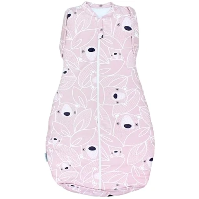 Immagine di TupTam Baby Pucksack Materiali certificati OEKO TEX Coperta Swaddle Sacco a pelo Imbottito 2,5 TOG unisex, TOG/Orsetti rosa, 3 6 mesi