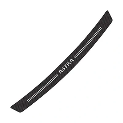 Immagine di QQY Protezione Paraurti Posteriore, per Opel Astra J H G K Auto Tronco AntiGraffio Fasce Decorative Protettive personalità Accessori, Fibra di Carbonio