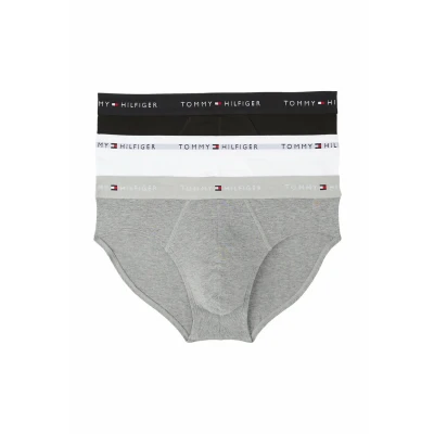 Immagine di Tommy Hilfiger Signature 3 PACK Slip, Uomo, Taglia: Small, Mid hthr blck th wht
