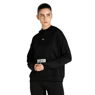 Immagine di PUMA Felpa con Cappuccio Train all Day, Sudore Donna, Black, L