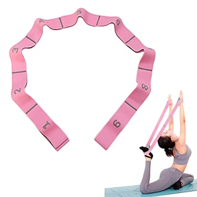 Immagine di Elastico Fasce di Resistenza, Fitness Elastici e bande Yoga Stretching Band Ceinture Elastiche Cinghia Elastica (rosa)