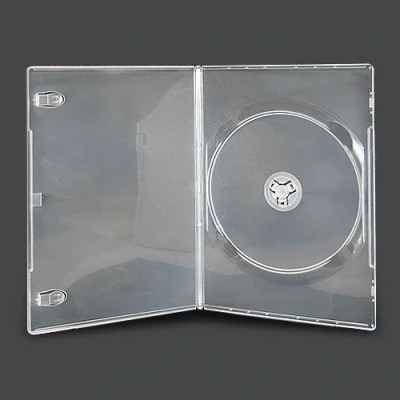Immagine di Vision Media Custodia singola per DVD/CD/BLU RAY, 15 pezzi, dorso sottile da 7 mm, trasparente