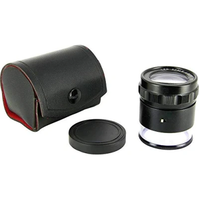Immagine di Ideal Tek LE 003 Lente dingrandimento portatile con illuminazione, scala di misurazione Ingrandimenti: 10 x Nero