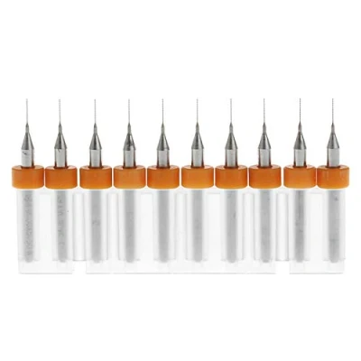 Immagine di BE TOOL Punte rotanti in carburo di tungsteno da 0,5 mm, 2,5 asta 1/8&quot;, per PCB, Dremel, gioielli, CNC, metalli morbidi, utensili incisione, multicolore