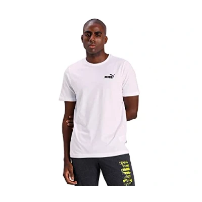 Immagine di Puma ESS Small LOGO TEE Tshirt basic, Uomo, Taglia: Large, white