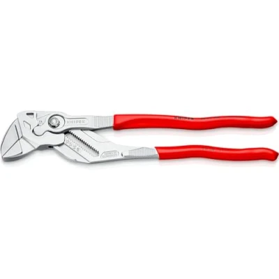 Immagine di Knipex Pinza Chiave e in Un Unico Utensile Cromata, Rivestiti Resina Sintetica 300 Mm (Confezione Self Service/Blister) 86 03 Sb