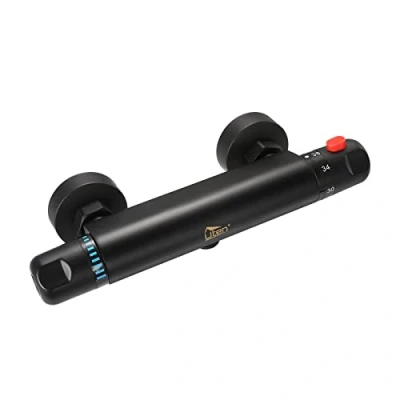 Immagine di Rubinetto per Doccia Termostatico Uten, in Ottone Puro, Design Ergonomico 38C, Flusso d&#039;acqua Sicuro e Confortevole, Controllo Estremo Della Temperatura (0 50C)