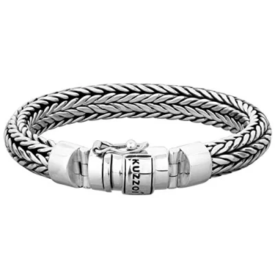 Immagine di KUZZOI Buddha Design bracciale da uomo in argento Sterling 925 massiccio, larghezza di 11 mm, codice articolo 335103 021
