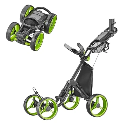 Immagine di Caddytek Explorer V8 Lime, Golf Push Cart Unisex, Taglia Unica