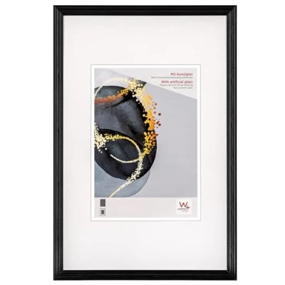 Immagine di walther design Select HSX520B Cornice in legno, con vetro sintetico, 15 x 20 cm, nero