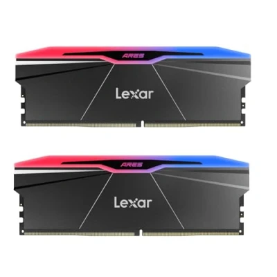 Immagine di Lexar ARES Gen2 RGB RAM DDR5 32GB Kit (2x16GB) 7600MHz, DRAM UDIMM 288 Pin Memoria Desktop, PC da gioco Supporta Intel XMP 3.0, potenziata SK hynix/CL36 46 96/1.4V(LD5U16G76C36BR RGD)