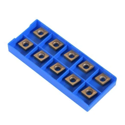 Immagine di 10Pz CNC Inserto di Carburo Fresa con Scatola, in Metallo Duro per Tornio 6 x 10 4 mm/0,47 0,39 0,16 pollici CCMT09t304