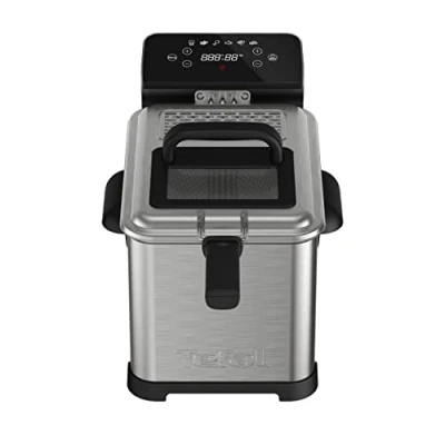 Immagine di Tefal FR507D Family Pro Digital Friggitrice elettrica capacità di olio da 4 l tecnologia zona raffreddamento parti lavabili in lavastoviglie schermo digitale LED con pannello touch