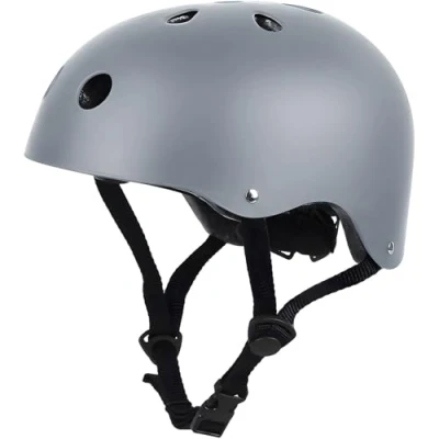 Immagine di LeapBeast Casco Bici Ideale per Bambini e Adolescenti Regolabile Misura Caschi, MTB Scooter Helmet Tutte Le Forme di attività in Bicicletta (Grigio, Small)