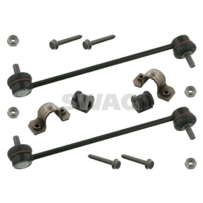 Immagine di SWAG 30 93 7069 Kit riparazione, Sopporto stabilizzatore Assale anteriore con barra d&#039;accoppiamento VOLKSWAGEN: Polo IV Hatchback, V Hatchback