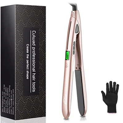 Immagine di Culwad piastra per capelli 2 in 1, e ferro arricciacapelli con display LCD, temperatura, lisciante temperatura regolabile (140 230 ℃), doppia tensione